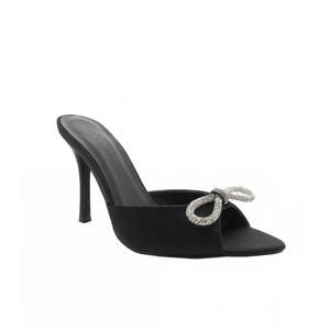 NEW BILLINI women's leilah bow heel in black satin